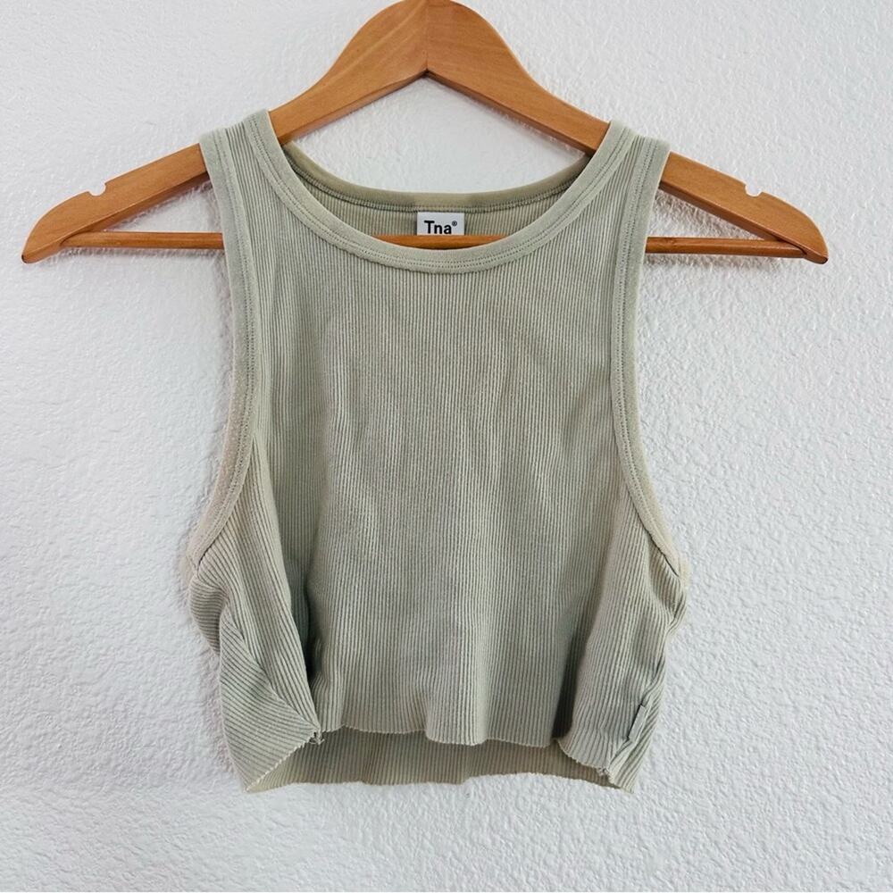 Aritzia TNA Green Crop Top Size Small
